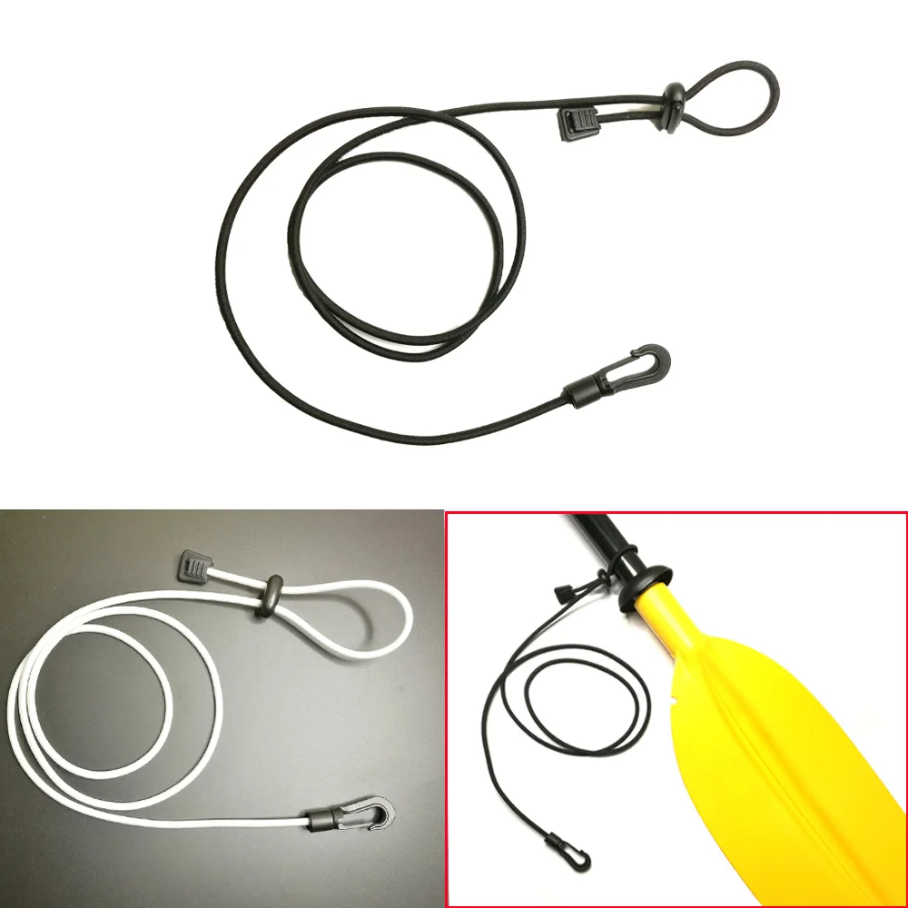 Fishing Kayak Paddle Leash - 1.2M Canoe Kayak Paddle Leash Clip