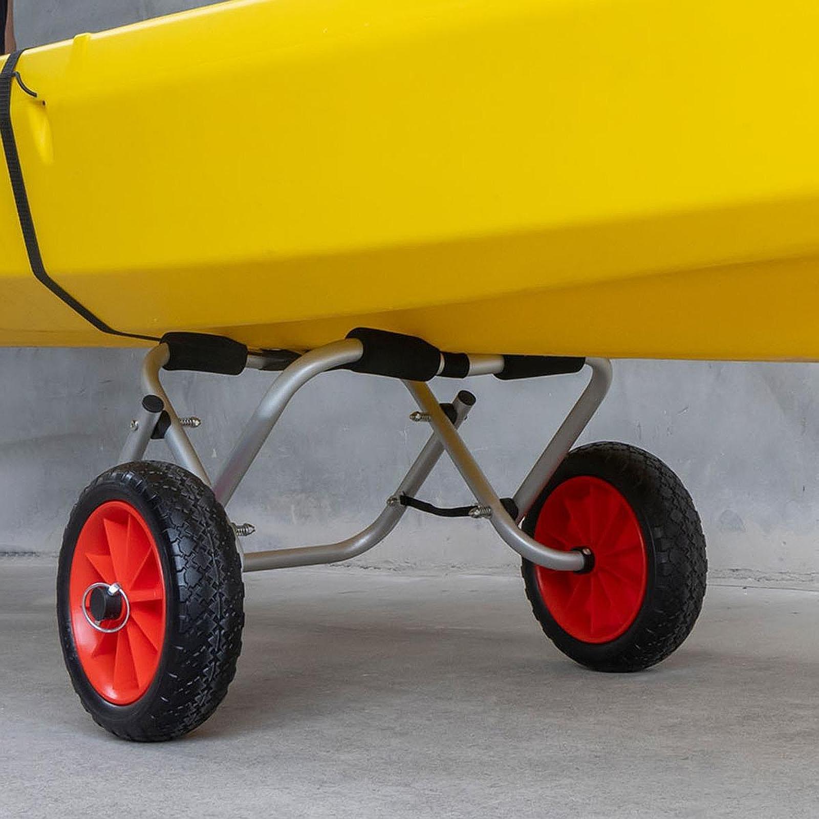Fishing Kayak Cart - Kayak Cart Foldable Solid Wheel Heavy
