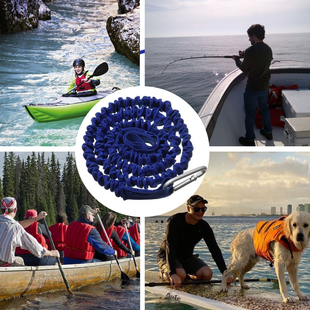 Adjustable Elastic Kayak Canoe - Fishing Kayak Paddle Leash review and price