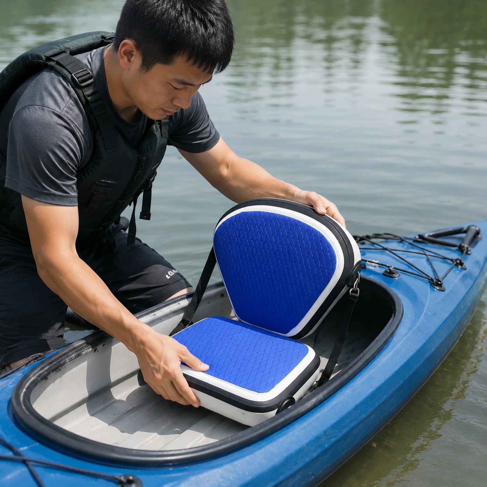 Adjustable PVC Kayak Seat Infl - Fishing Kayak Seat review and price