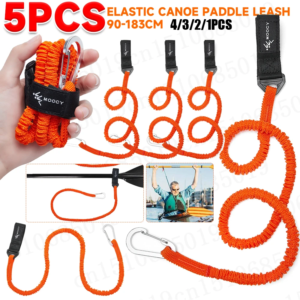 5-1PCS Elastic Kayak Canoe Pad - Fishing Kayak Paddle Leash review and price