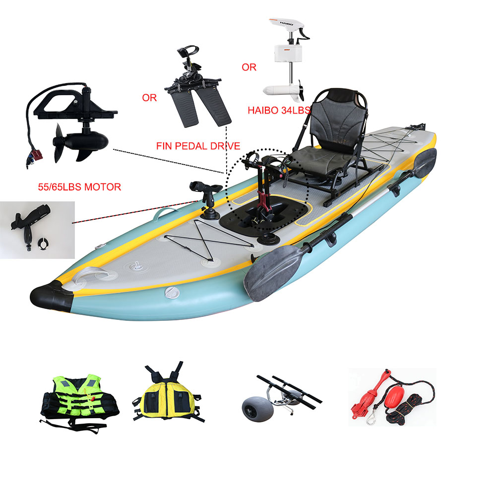 Pedal Propulsion Foldable Infl - Fishing Kayak Sit In review and price