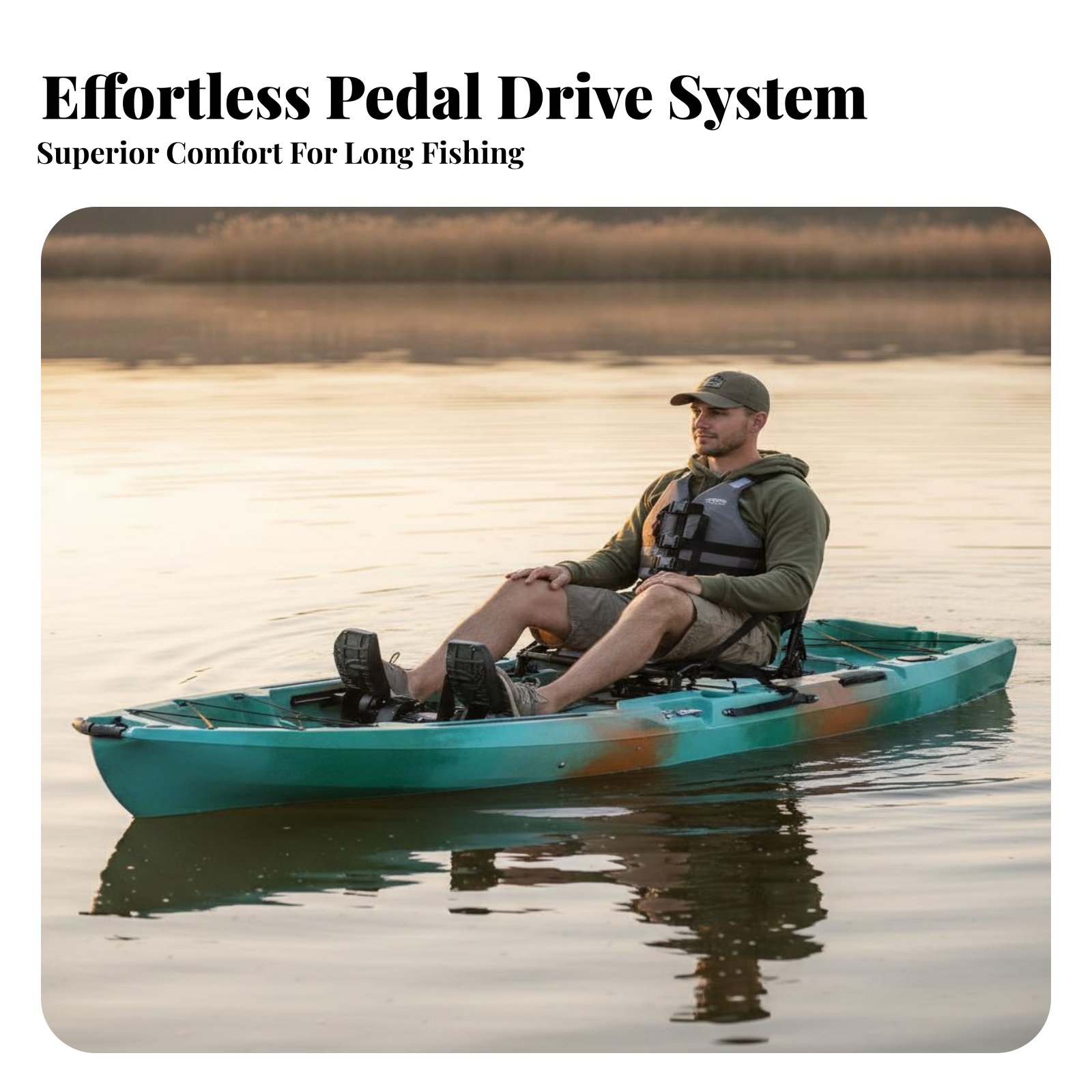 Pedal Drive Fishing Boat Folda - Fishing Kayak Pedal Drive review and price