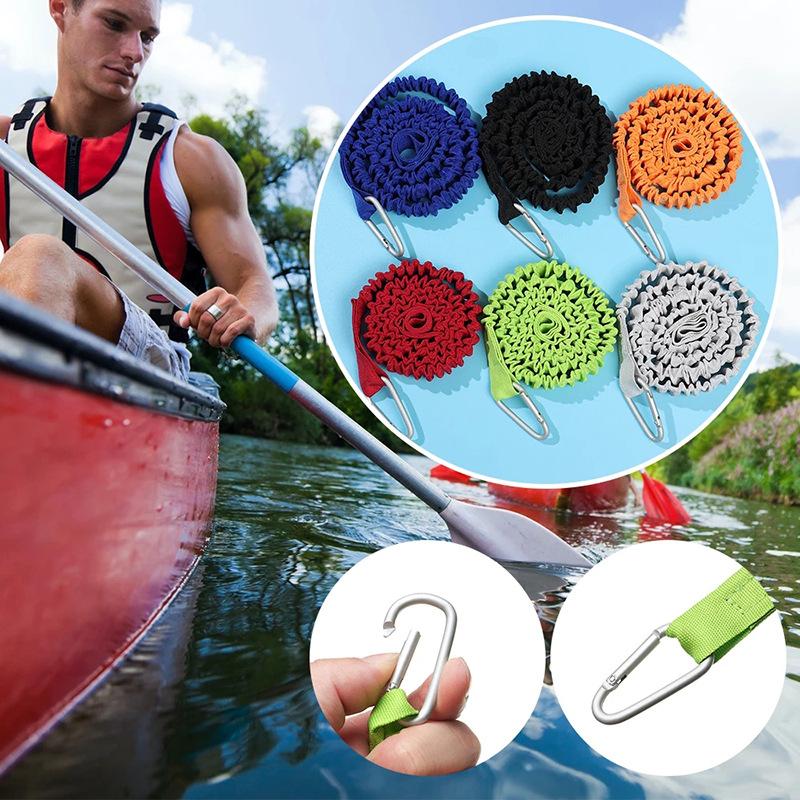 Adjustable Elastic Kayak Rod L - Fishing Kayak Paddle Leash review and price