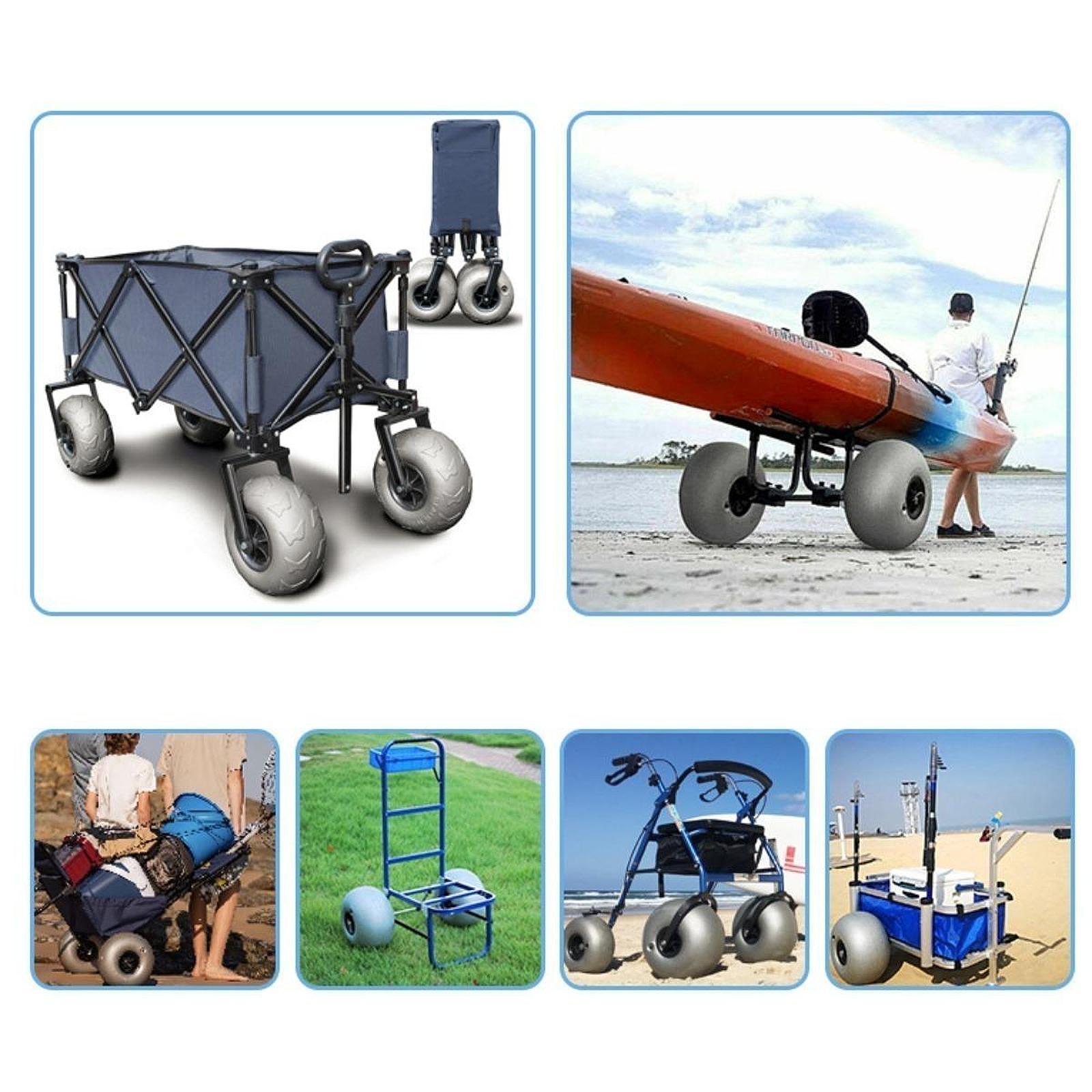 16 Inch Balloon Wheels Replace - Fishing Kayak Cart review and price