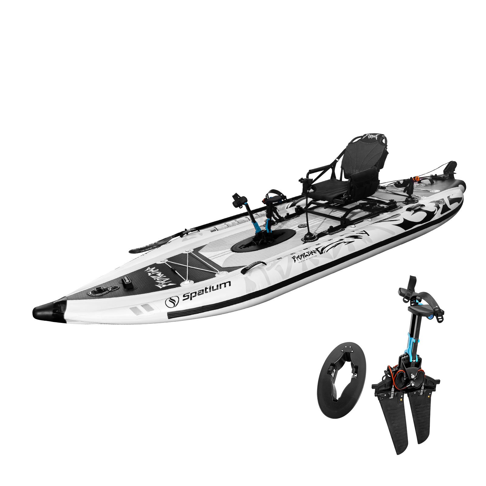 Spatium 11.5ft Flipper Pedal D - Fishing Kayak Seat review and price